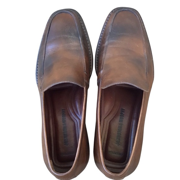 Johnston & Murphy Brown Sheepskin Leather Loafers Made In Brazil main image 10